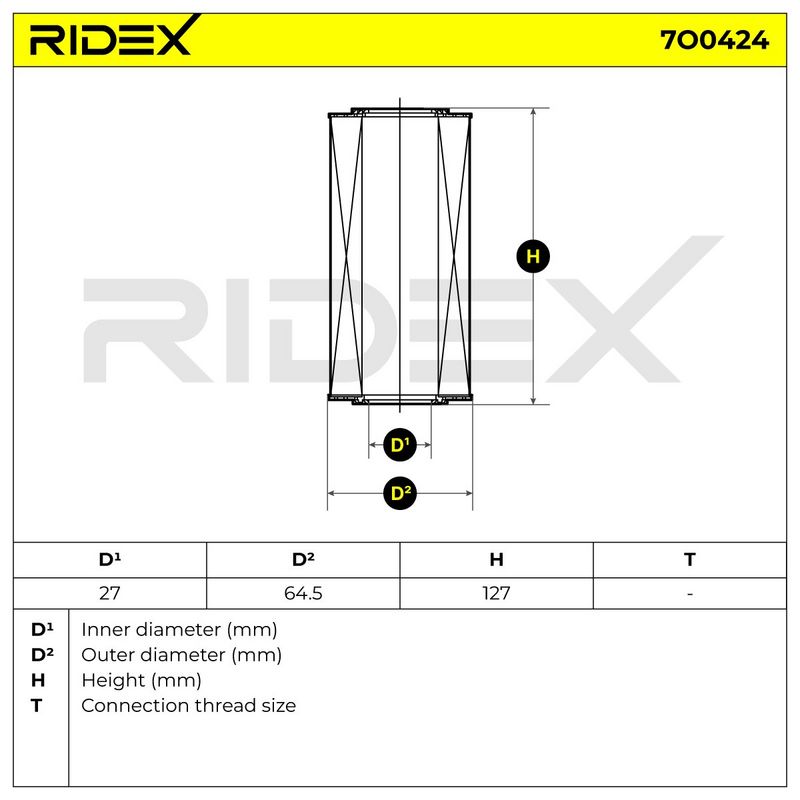 маслен филтър RIDEX