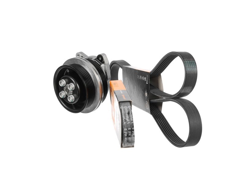 Product Image - Waterpomp + multi v-riemset - PW0010 - ET ENGINETEAM
