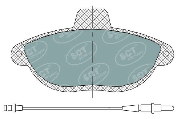 SCT - MANNOL fékbetétkészlet, tárcsafék SP 316 PR