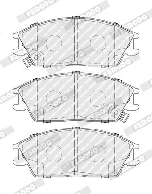 FERODO FDB4076 Brake Pad Set, disc brake