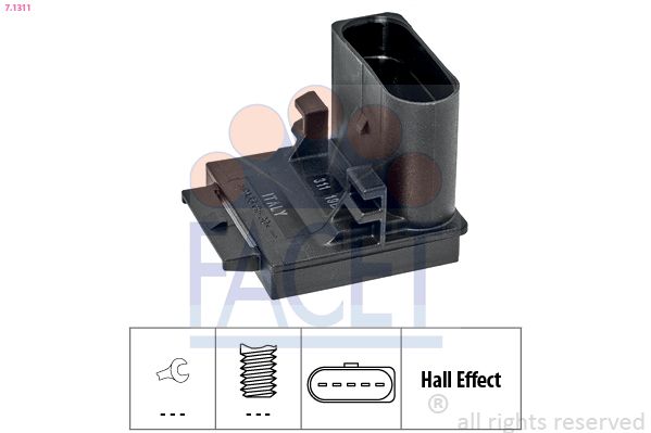 FACET Kapcsoló, kuplungműködtetés (motorvezérlés) 7.1311