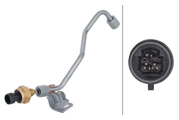 HELLA Sensor, exhaust pressure 6PP 009 409-501