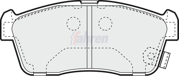 Fahren Brake Pad Set, disc brake FBP3148