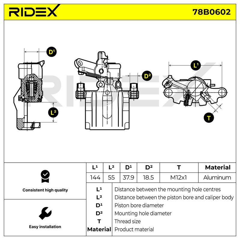 спирачен апарат RIDEX