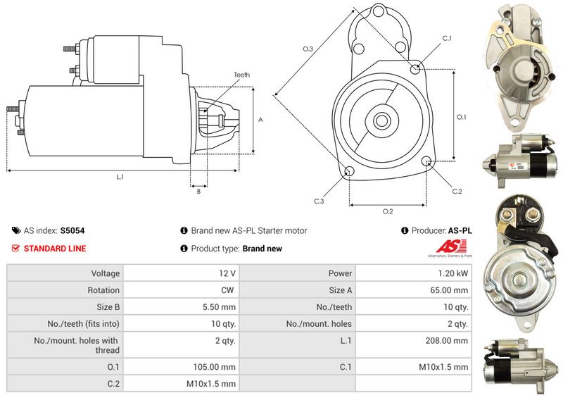 AS-PL S5054 Starter