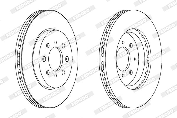 Гальмівний диск, Ferodo DDF1610
