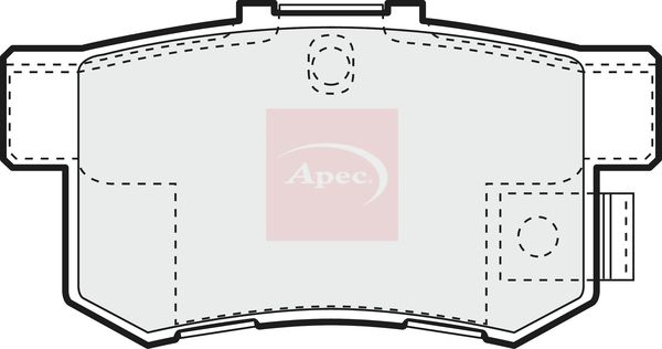 APEC Brake Pad Set, disc brake PAD1066