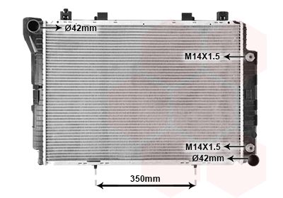 VAN WEZEL hűtő, motorhűtés 30002144