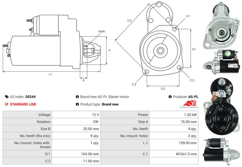 AS-PL S0244 Starter