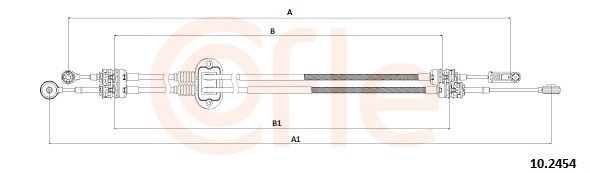 Тросовий привод, коробка передач, Cofle 92.10.2454