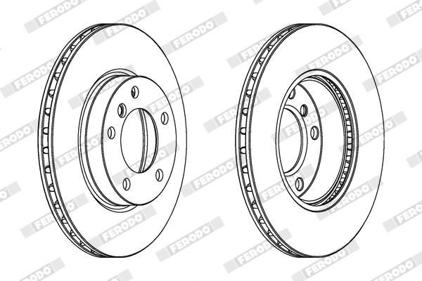 FERODO DDF258C Brake Disc