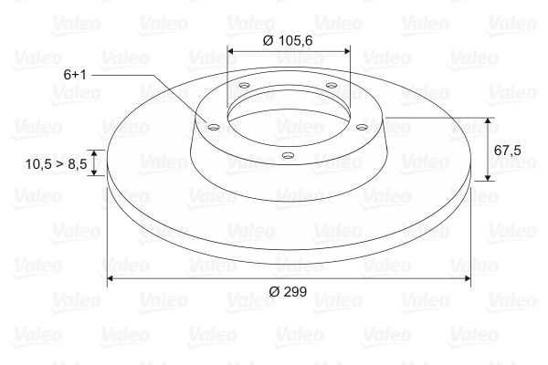 VALEO 197122 Brake Disc