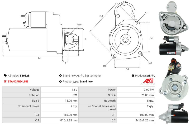 AS-PL S3082S Starter