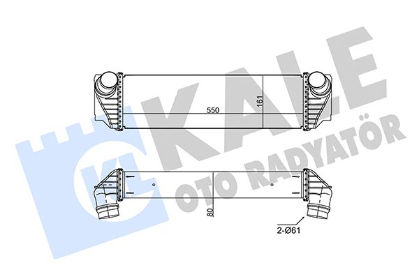 KALE BMW інтеркулер 5 F10,Gran Turismo,6,7 F01 4.0d