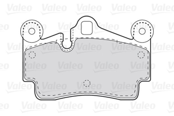 Комплект гальмівних накладок, дискове гальмо, Valeo 301770