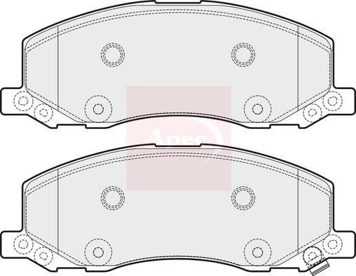 APEC Brake Pad Set, disc brake PAD1696
