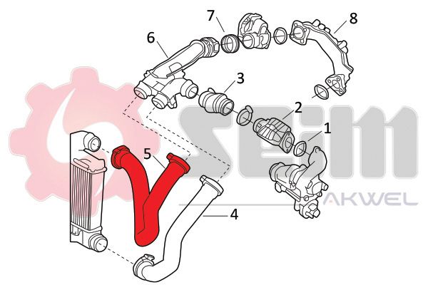 SEIM 982068 Charge Air Hose