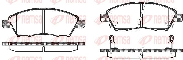 REMSA 1210.02 Brake Pad Set, disc brake