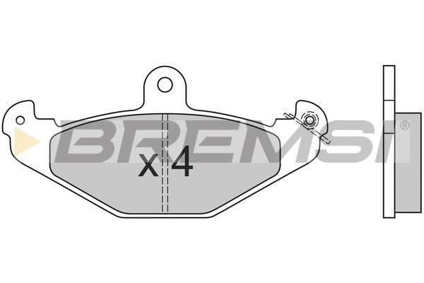 тормозные колодки зад. Лагуна I 93-01 (brembo) (125,9x58,4x14,8)