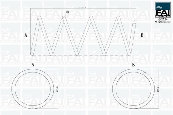 Ресора ходової частини, Fai Autoparts FPCS170