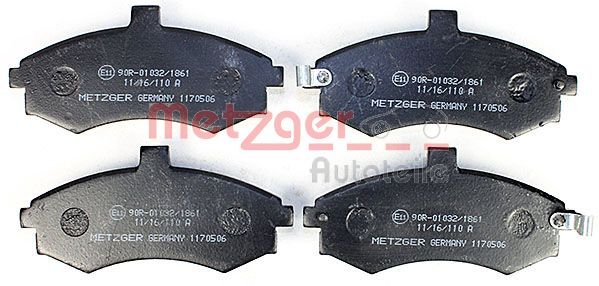 METZGER AUTOTEILE 1170506 Brake Pad Set, disc brake