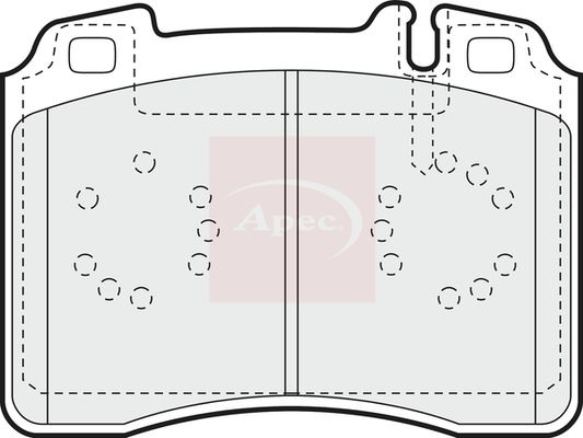 APEC Brake Pad Set, disc brake PAD756