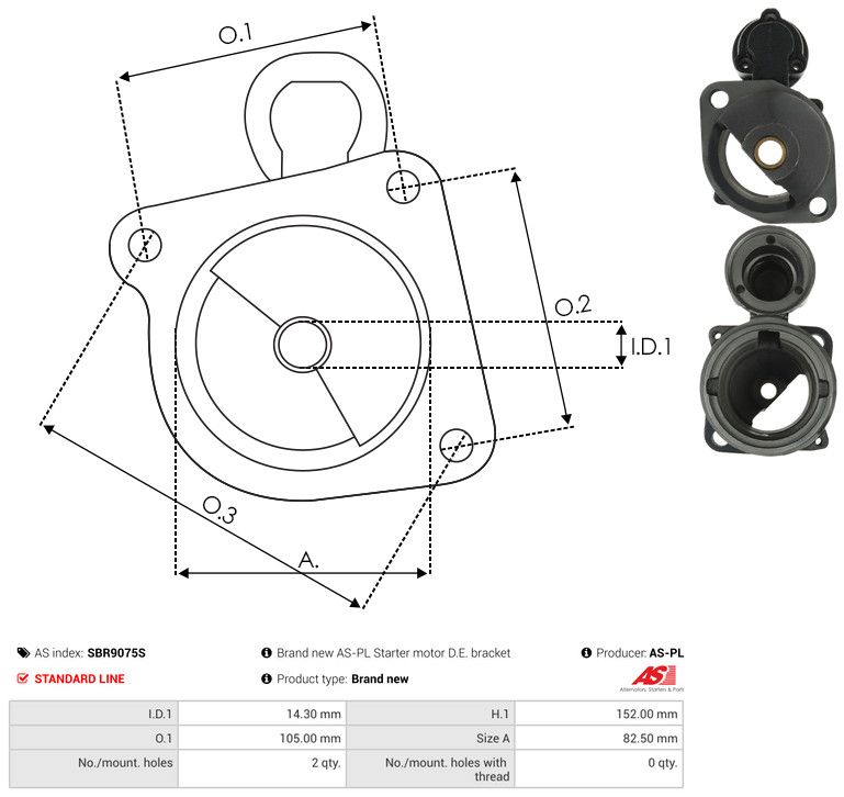 Starterikaas, Karburaator, AS-PL SBR9075S