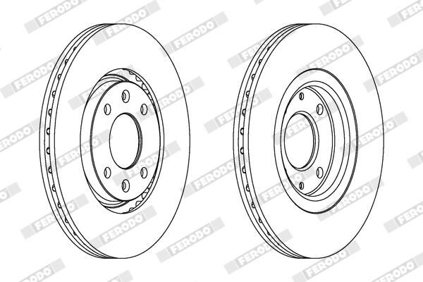 FERODO DDF489 Brake Disc