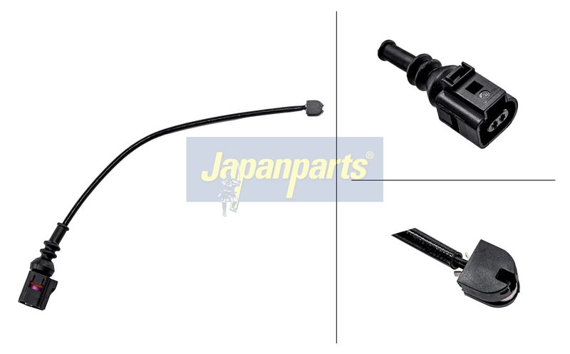 JAPANPARTS Įspėjimo kontaktas, stabdžių trinkelių susidėvėjimas