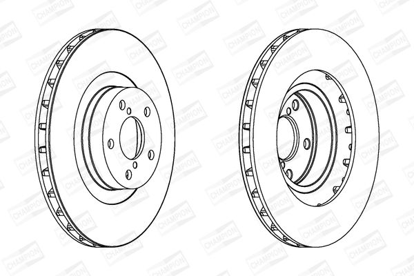 CHAMPION SUBARU гальмівний диск передній Forester 02 -,Impreza,Legacy