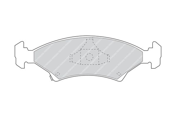 FERODO fékbetétkészlet, tárcsafék FDB982