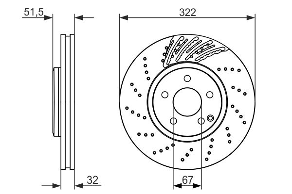 BOSCH 0 986 479 720 Brake Disc