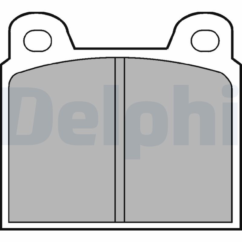 Delphi LP20 Brake Pad Set, disc brake