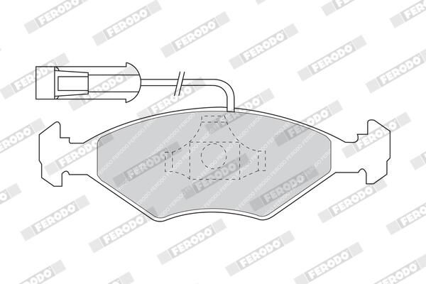 FERODO Plaquettes de frein à disque FDB912