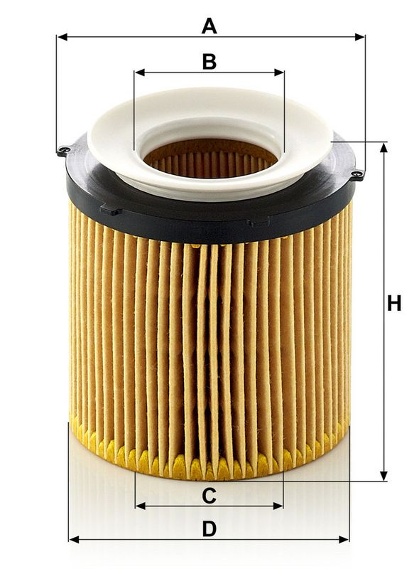 Õlifilter, MANN-FILTER HU 8002 y