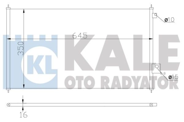 Конденсатор, система кондиціонування повітря, Kale Oto Radyatör 380300