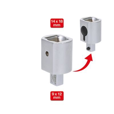 KS TOOLS Užmaunamas padidinimo adapteris, dinamometrinis raktas