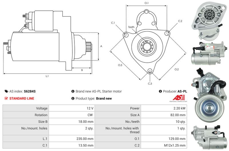 AS-PL S6284S Starter