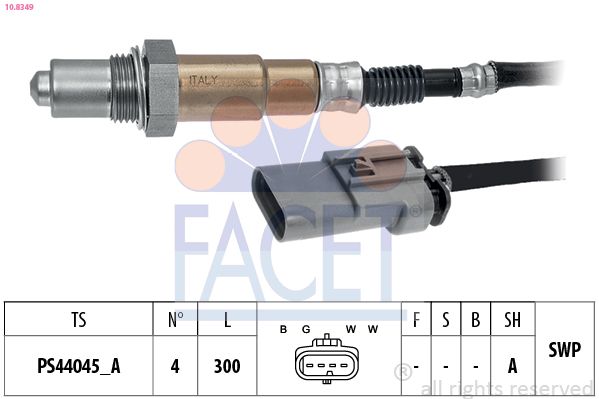 Кисневий датчик, Facet 10.8349