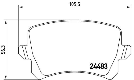 BREMBO fékbetétkészlet, tárcsafék P 85 108