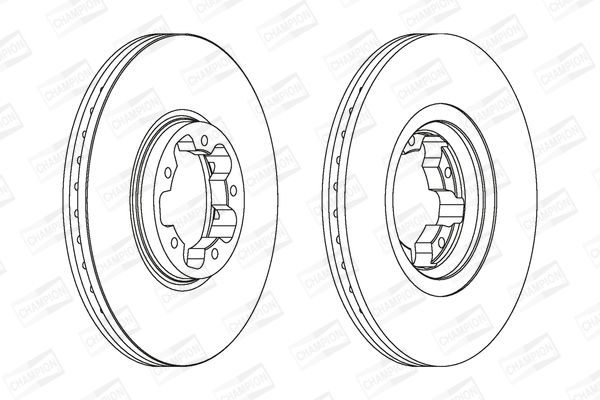 Гальмівний диск CHAMPION 562141CH
