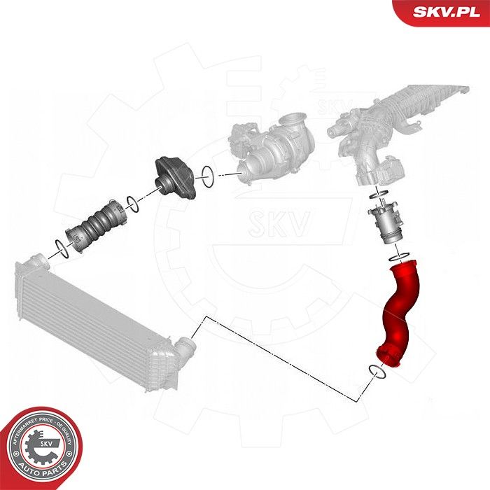 Шланг подачі наддувального повітря, Skv Germany 43SKV426