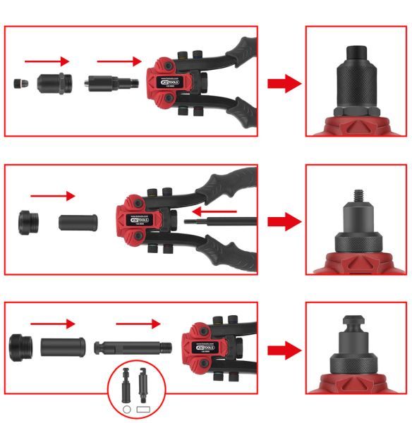 Needitangide komplekt, KS TOOLS 150.9805