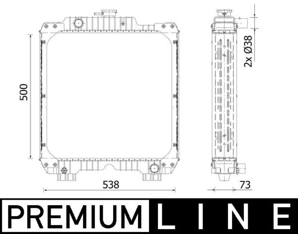 Product Image - Radiateur - CR2292000P - MAHLE