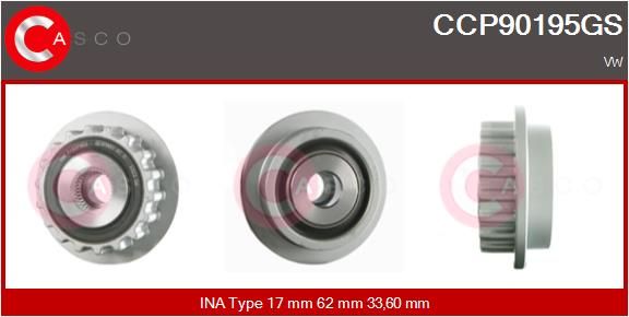 Муфта компресора кондиціонера VAG 070903201E на VW TOUAREG (7LA, 7L6, 7L7)