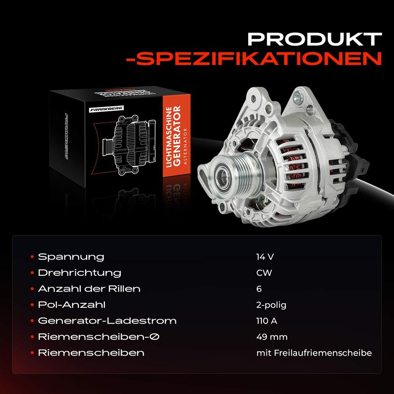 Frankberg 5481FB0055537 Alternator