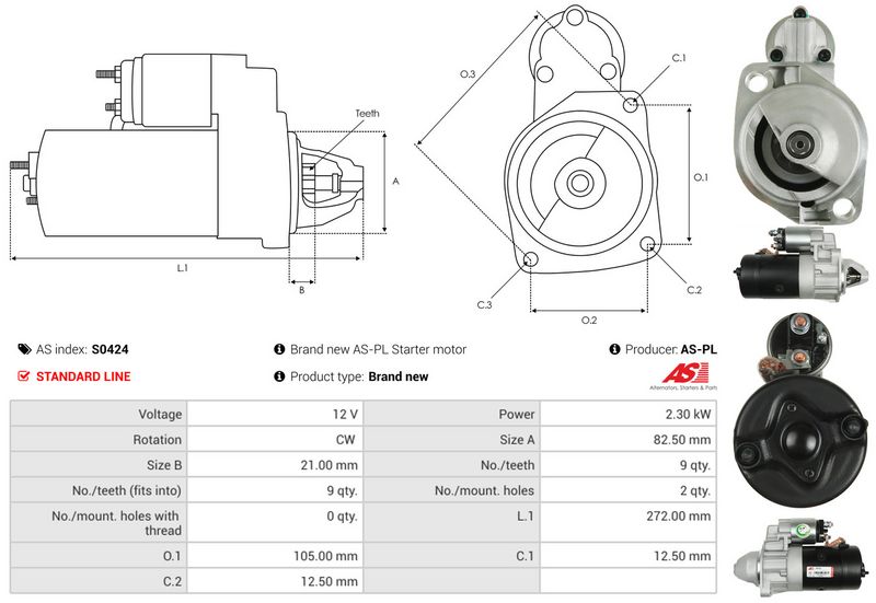 AS-PL S0424 Starter