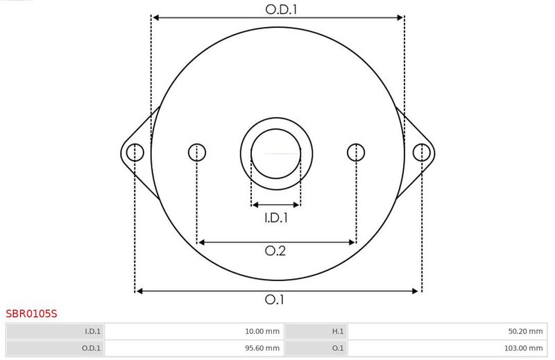 AS-PL SBR0105S Starter Lid, carburettor