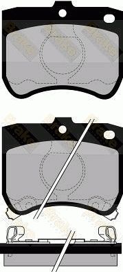 Brake Engineering Brake Pad Set, disc brake PA540