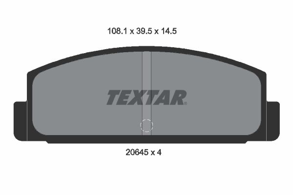 TEXTAR fékbetétkészlet, tárcsafék 2064501